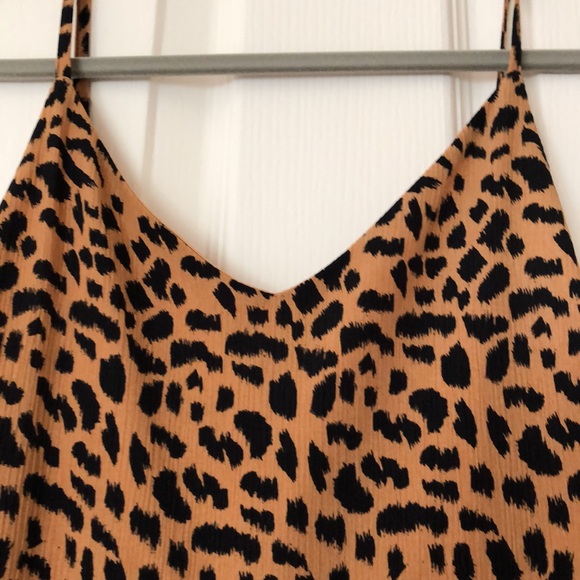 Leopard Print Spaghetti Strap Dress - Picture 2 of 9